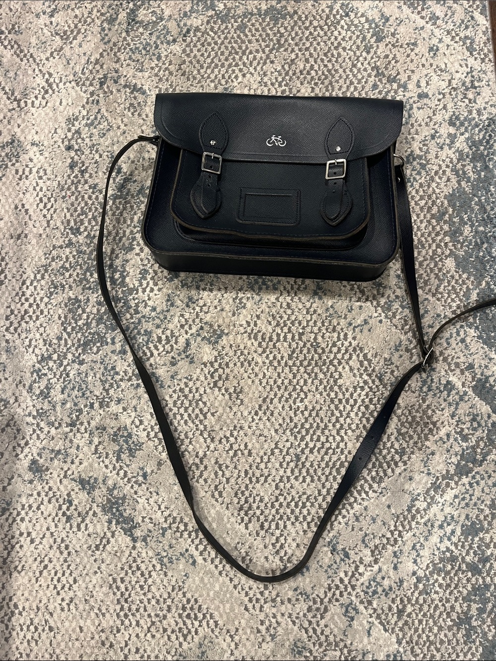 Cambridge Satchel navy satchel bag